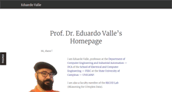 Desktop Screenshot of eduardovalle.com